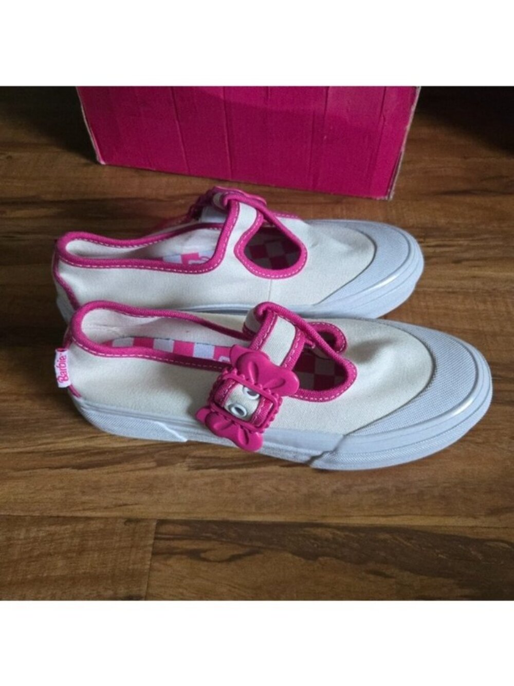 Vans Style 93 Dx Barbie Women Size 5 White Pink With Buckle 0826 - Picture 6 of 8